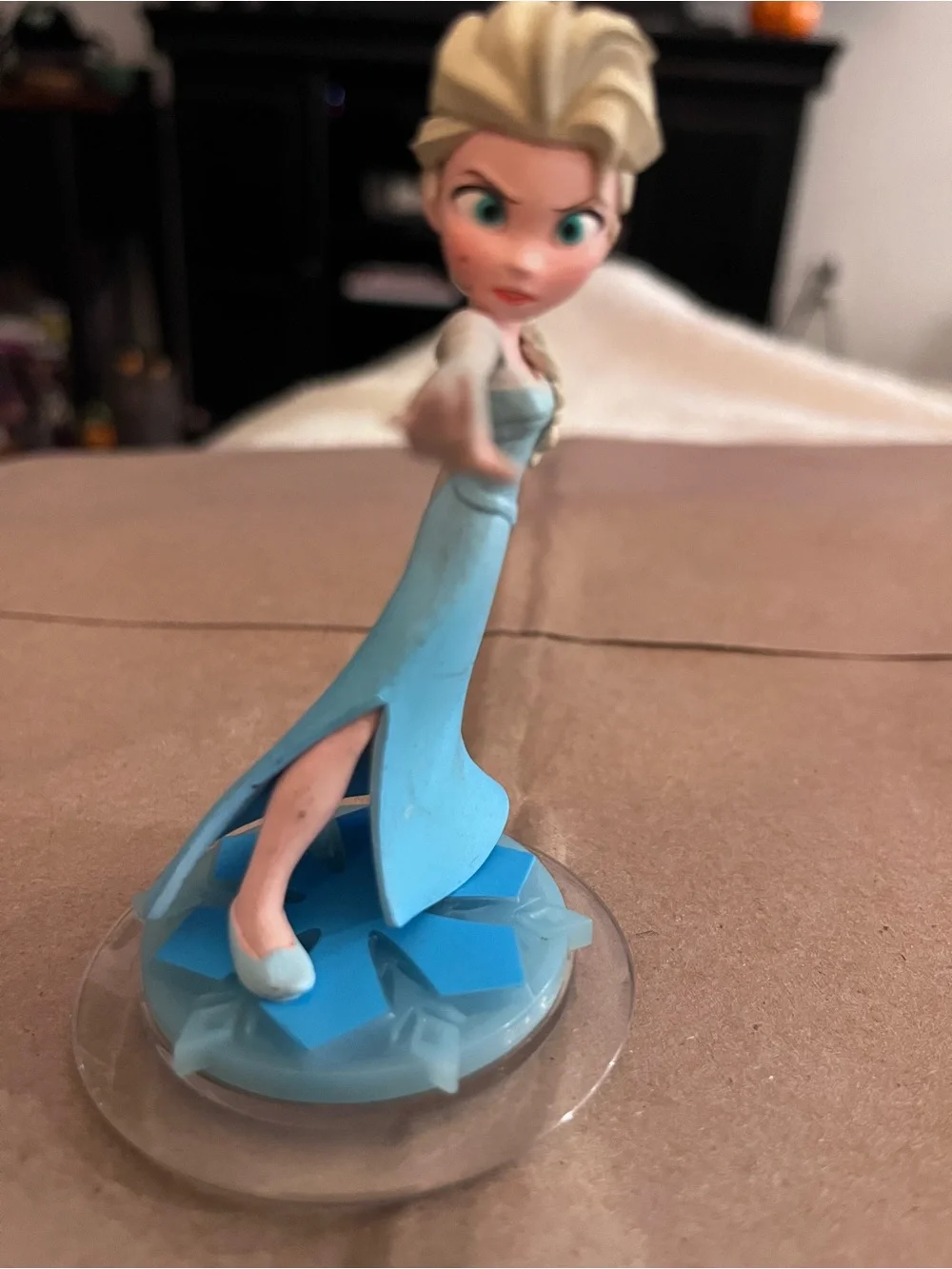 Disney Elsa Figurine in Light Blue Gown